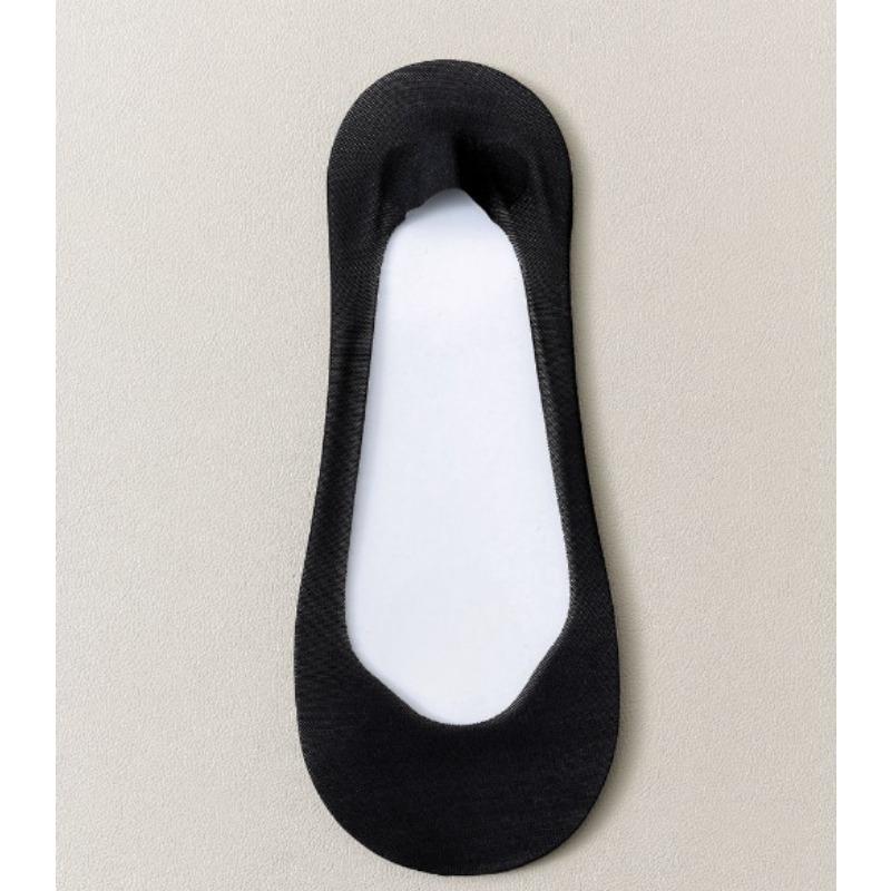 Women's Summer Thin Net Eye Shallow Mouth Non Slip with Cotton Bottom Ice Silk Invisible Socks