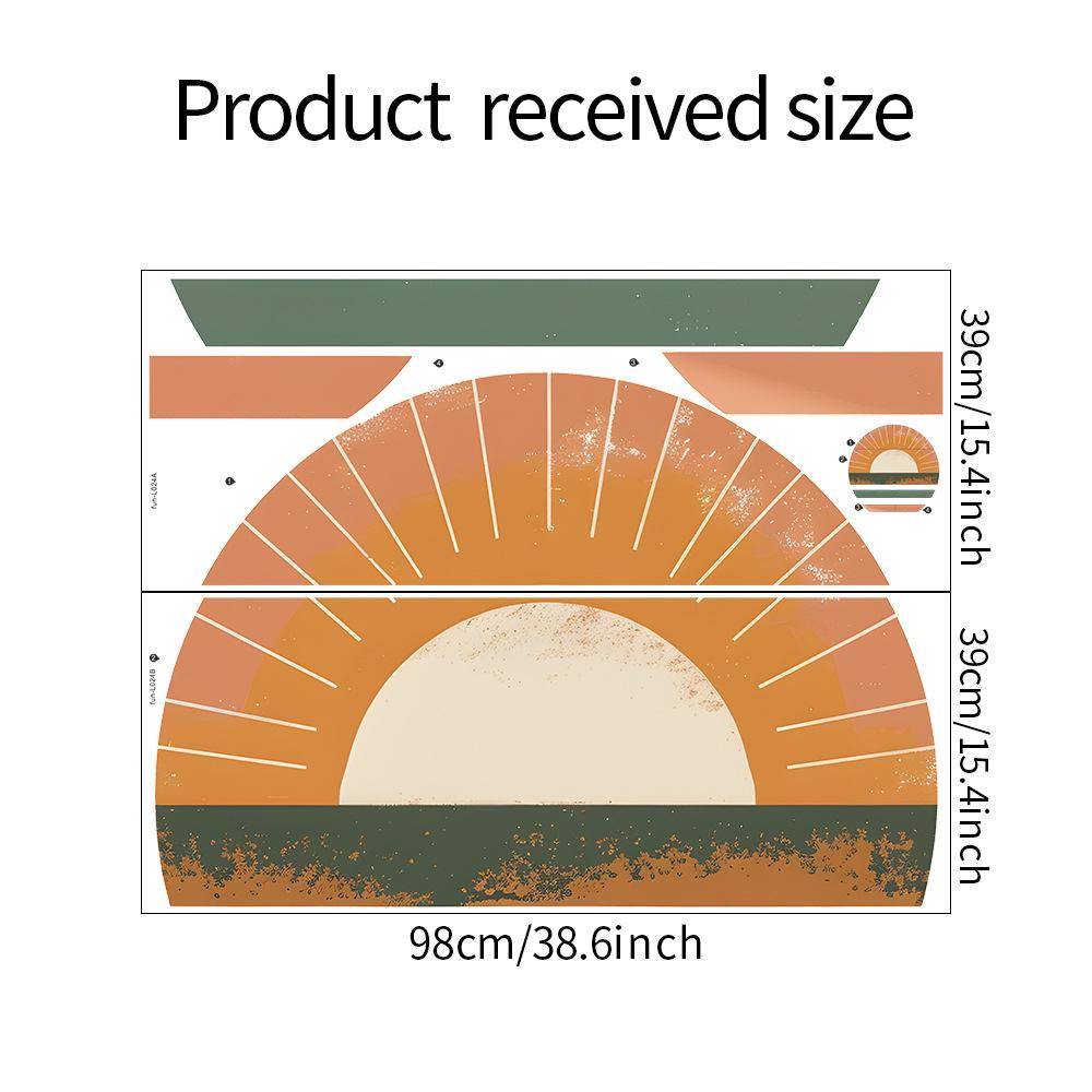 

Веселье-L024 Закат Спальня Гостиная Торговый центр Фоновая стена Украшение Наклейка на стену 39*98CM*2PCS/fun-L024