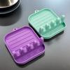 Pot Lid Holder Mobile Storage Rack Multi Purpose Kitchen Dining Utensil Rack for Draining Chopsticks Spoons Made of PP Material