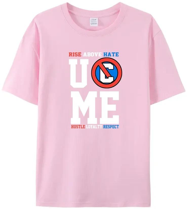Wrestling T-Shirt John Cena Casual Men's Women's High Quality T-shirt RISE ABOVE HATE UC ME HUSTLE LOYALTY RESPECT Printed Tee