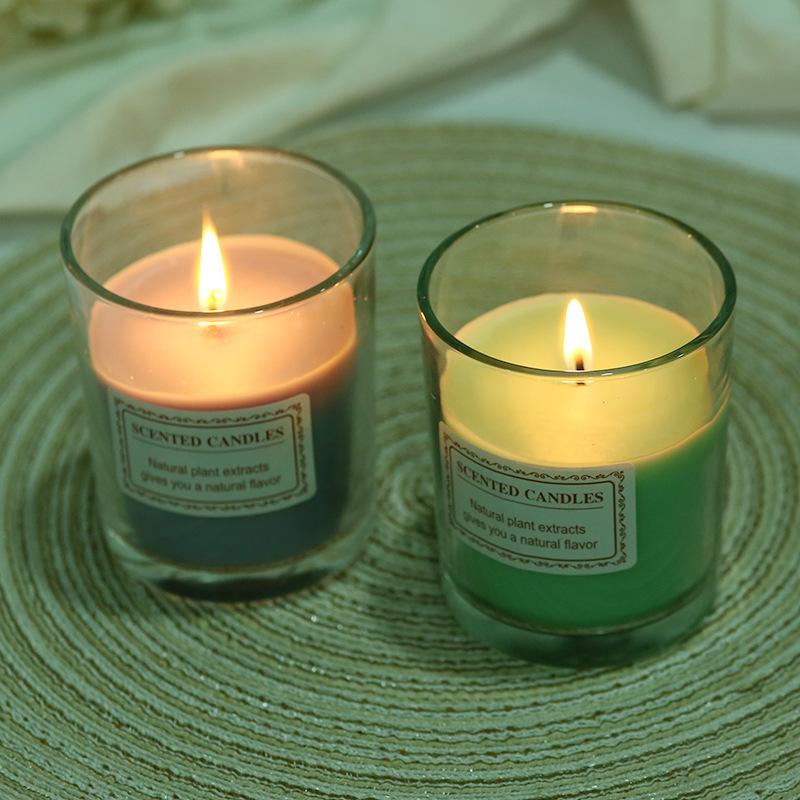 Glass Aromatherapy Candle Valentine's Day Bedroom Girl Without Indoor Incense Creative Handmade Gift Box Glass Cup