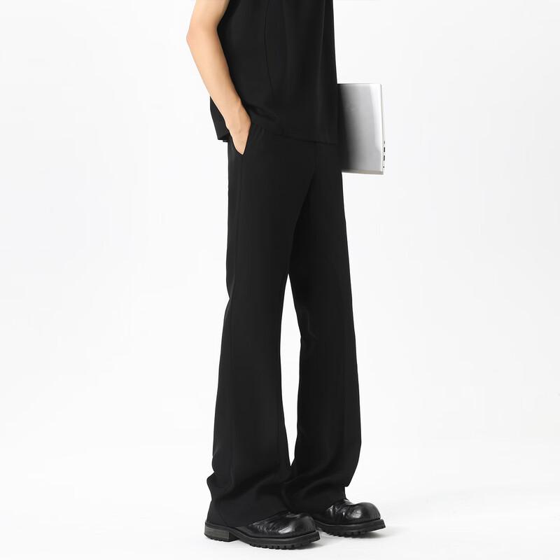 Men's Casual Drape Bootcut Trousers