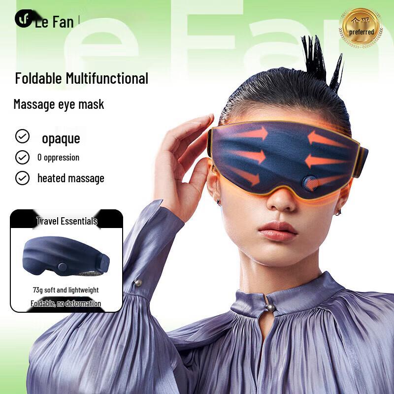 

LERAVAN Foldable Heated Eye Massager Sleep Mask