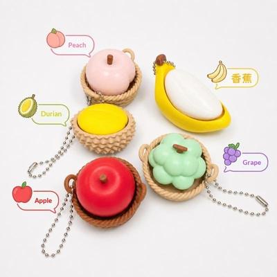 3D Printed Fruit Clicker Fidget Toy Mechanical Press Keychain Pendant Stress Relief Decor For Bag Backpack Hanging Ornament