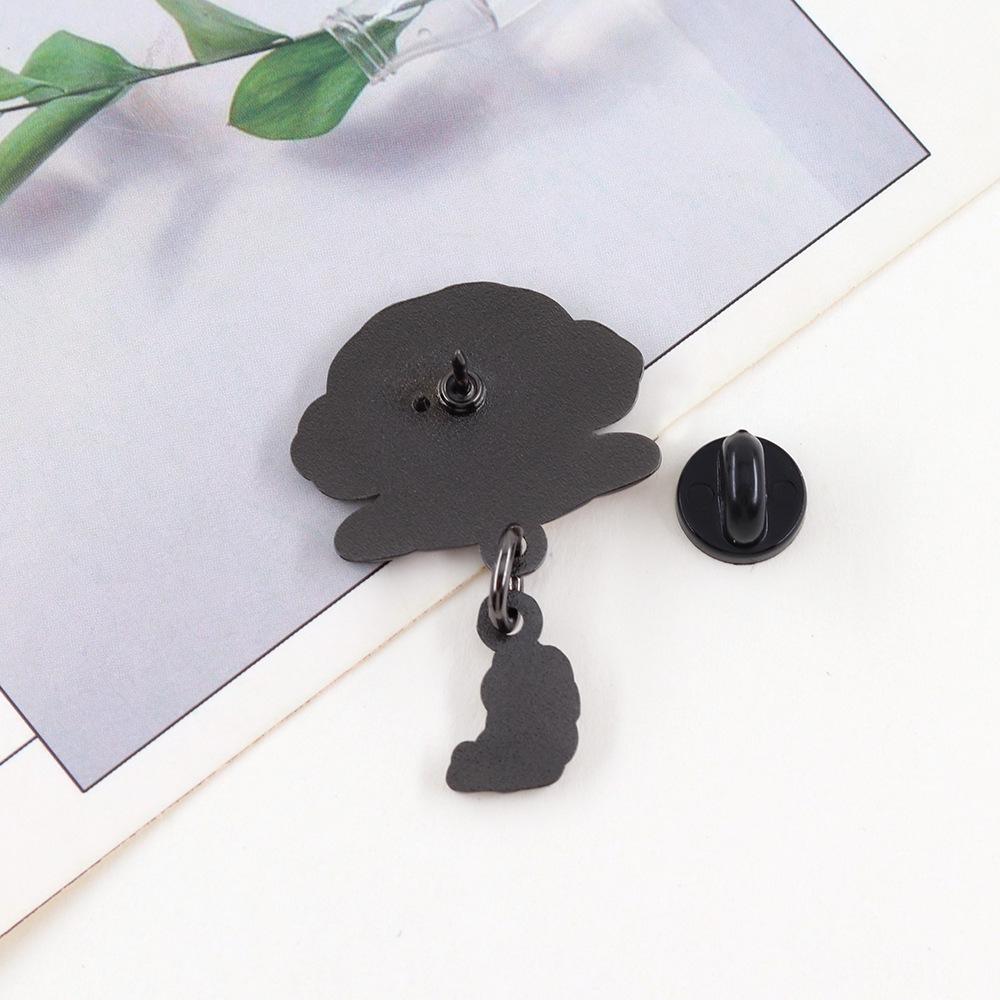 Wheat Flour Sprite Cartoon Brooch - Cute Friendship Pendant for Clothing & Bags