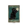 Metal Tin Sign Vintage Anime Animal Black Cat Poster Shabby Wall Plate Signs Crafts Garage Home Decor Plaques Tinplate Painting