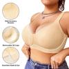 Plus Size Seamless Gather Anti Sagging Comfortable Bra For Women Large Bust