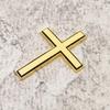 Modern Metal Crosses Car Emblem Fade Resistant Design Unique Vehicle Decoration Metal Auto Body Emblem