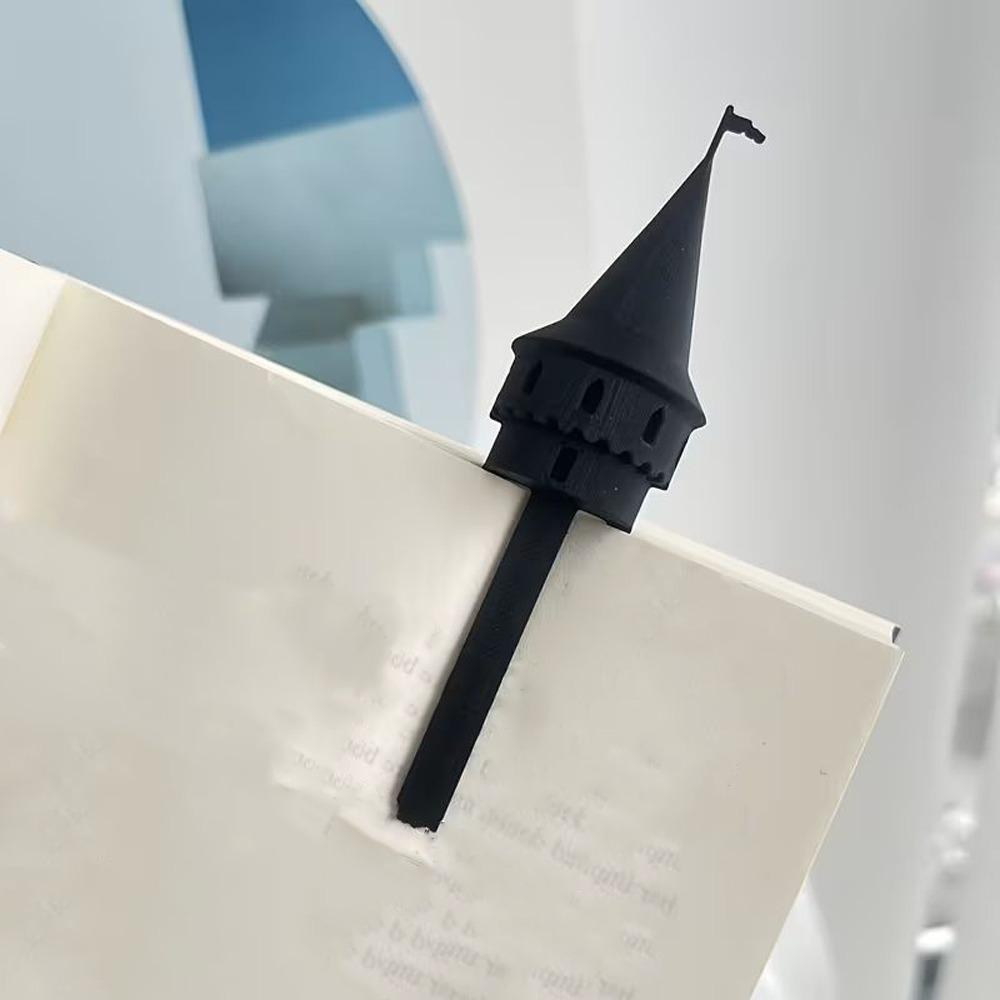 Castle Shape Magic Castle Bookmarks Fun Reading Stationery Creative Reading Tool  Office Stationery чёрный