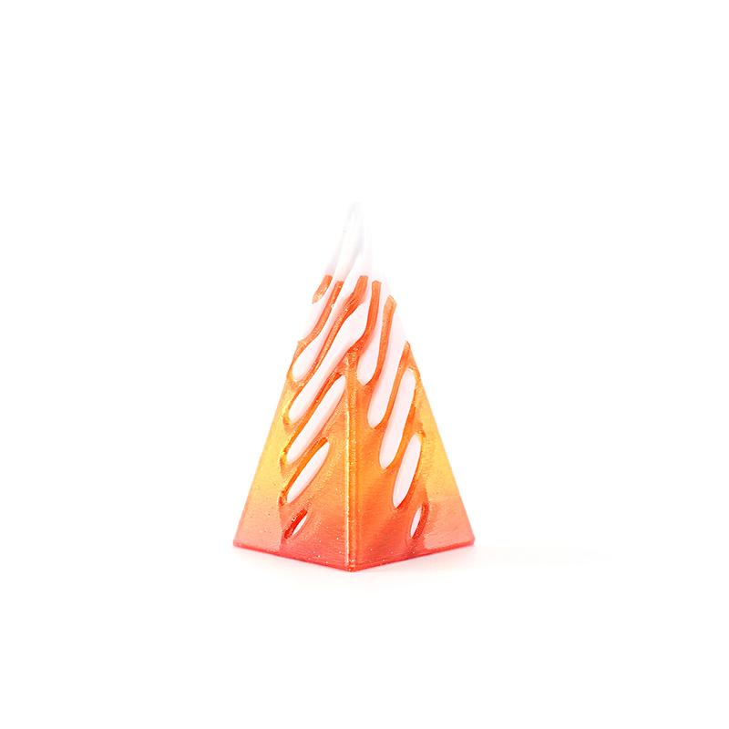 1 Piece Spiral Cone Decompression Toy 3D Printed Pyramid Impossible Pass-Through Sculpture Square Pillar Helix Screw Fidget Toys