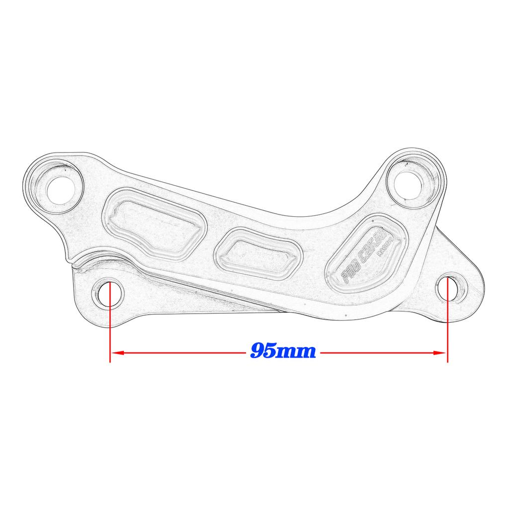 320MM CNC zacisk hamulcowy uchwyt adaptera dla KTM 125 200 250 300 350 450 500 XC XCF XCW SX SXF EXC EXCF TPI sześć dni 1994-2023