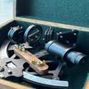 Messing Tamaya Sextant mit Holzkiste 22,86 cm Nautische Dekoration Maritimes Navigationsinstrument Akzent für Zuhause oder Büro Sammlergeschenk