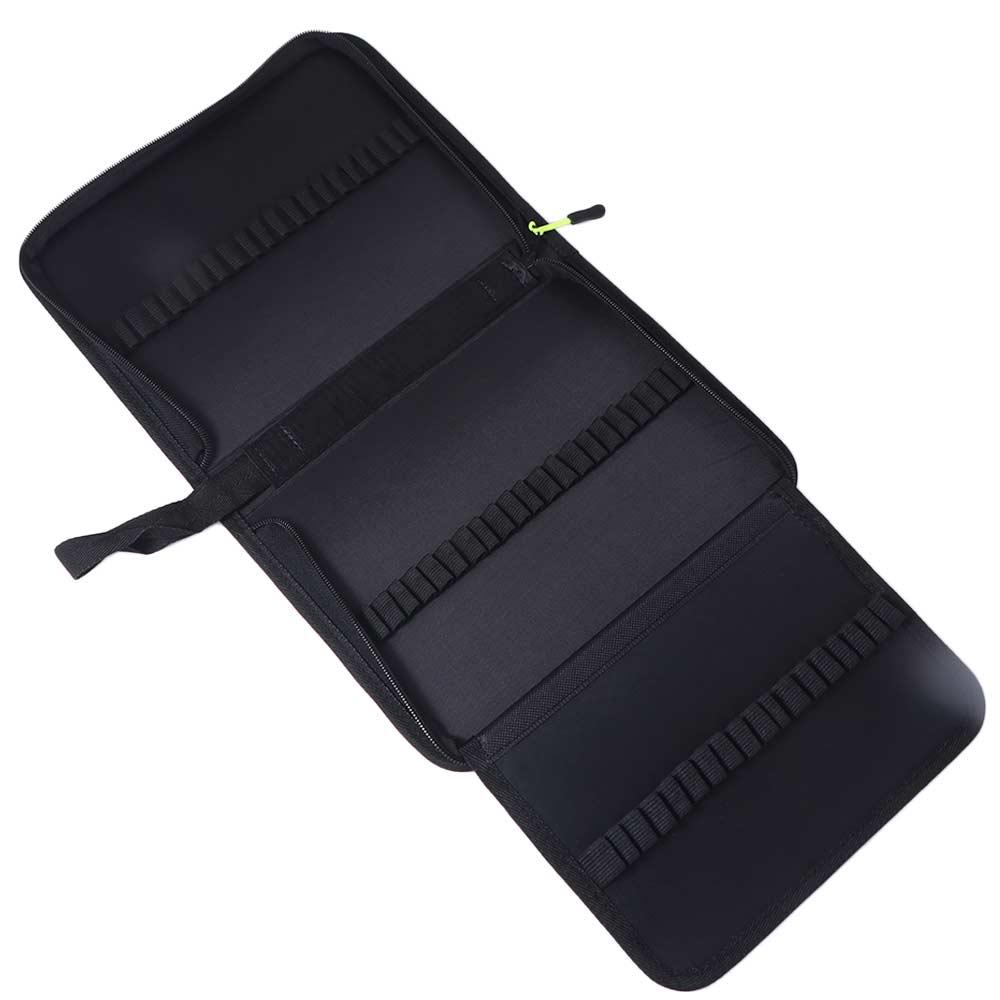 Large Capacity Zippered Slots Organizer Sketching Pencil Bag Art Markers Brush