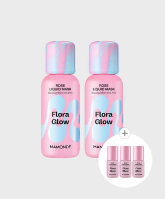 Flora Glow Rose Liquid Mask 80ml X2