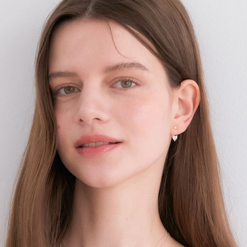 OVLA HEART BEAM Two Way Earring JE027