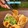Finger Chopsticks for Snacking, 8 Pack Snack Chopsticks for Clean Hands, Reble Chip Grabbers for Fingers, Includes White, Gray, Black, Pink