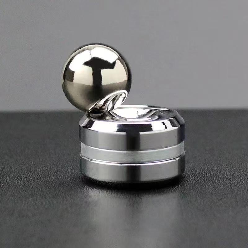 Giocattolo Antistress Rotante in Metallo per Adulti, Giocattolo a Punta delle Dita, Giroscopio Rotante per Decompressione, Spinner Rotondo Cinetico, Regalo per Bambini