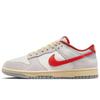 Nike Scarpe da Skateboard Dunk Low top Unisex Rosso Bianco Grigio FJ5429-133(TeamM-)