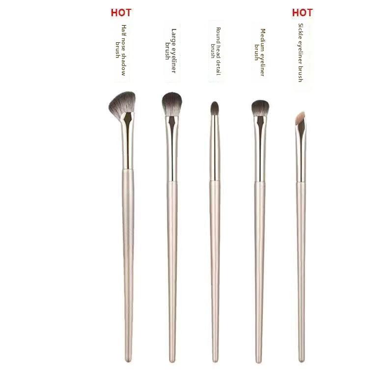 Eyeshadow Brush Set Makeup Brushes Eyeliner Brush Detail Small Flame Tool Brushes Makeup Gold Edition