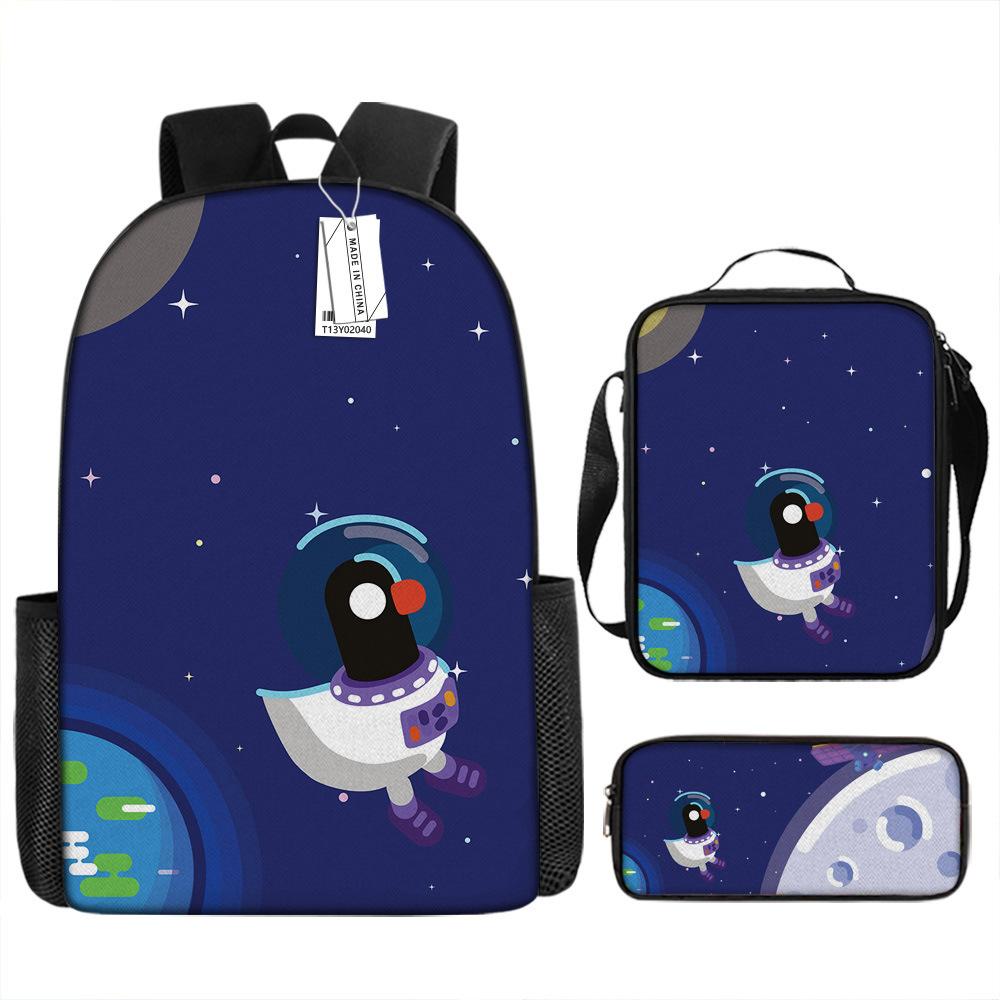 New astronaut schoolbag, boys, primary school students, grades 3 to 6, handsome and lightweight, junior high school students, backpack, large capacity