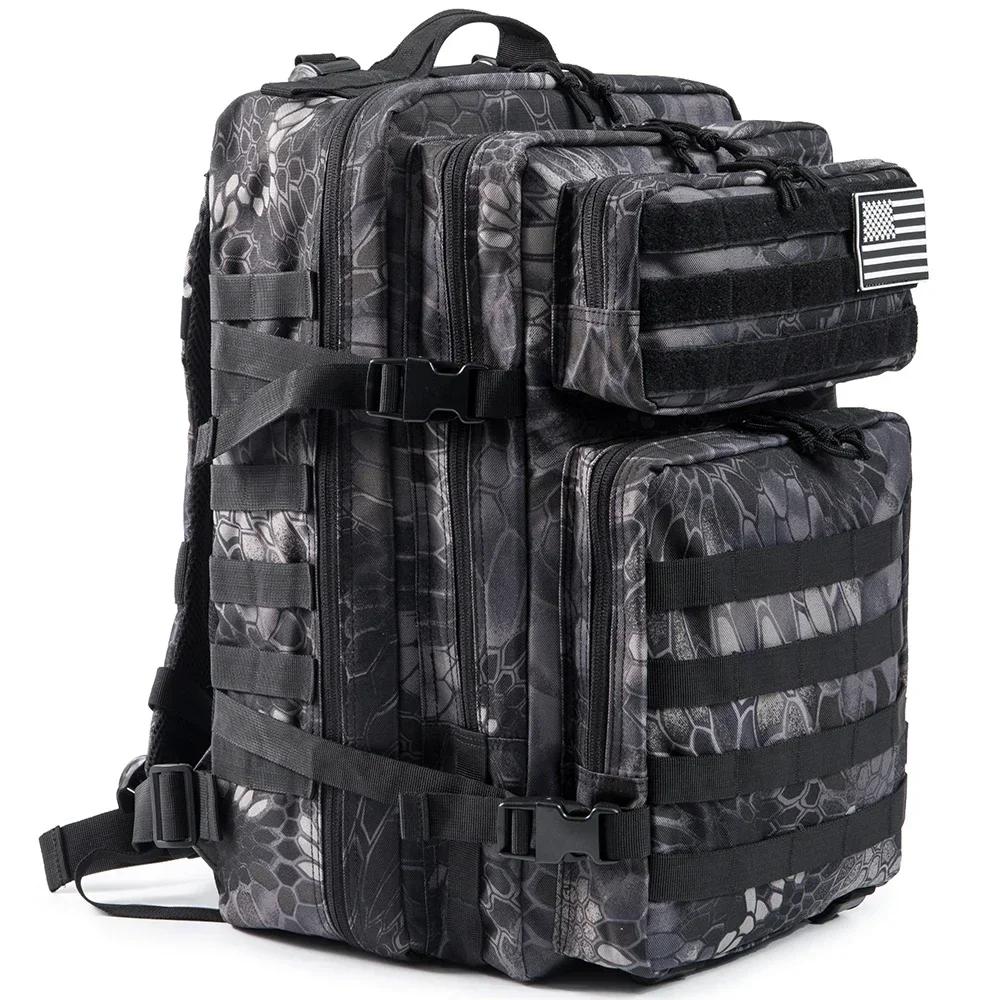 45L Rucksack Große Kapazität Outdoor Rucksack 3-Tage Fitness Wanderrucksack Wander Campingausrüstung Rucksäcke