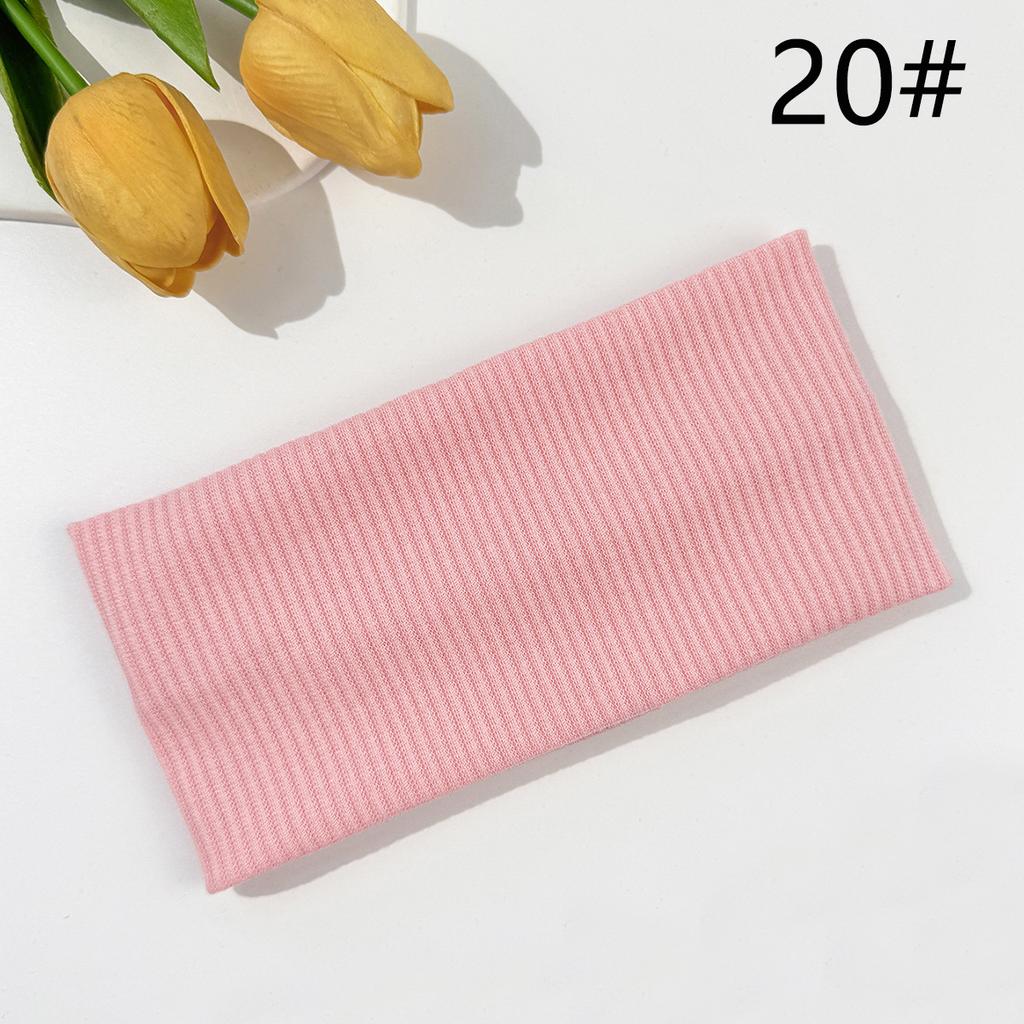 9003 SASAacc European and American Solid Color Knitted Hairband Elastic Sports Headband Hair Accessories Korean Style