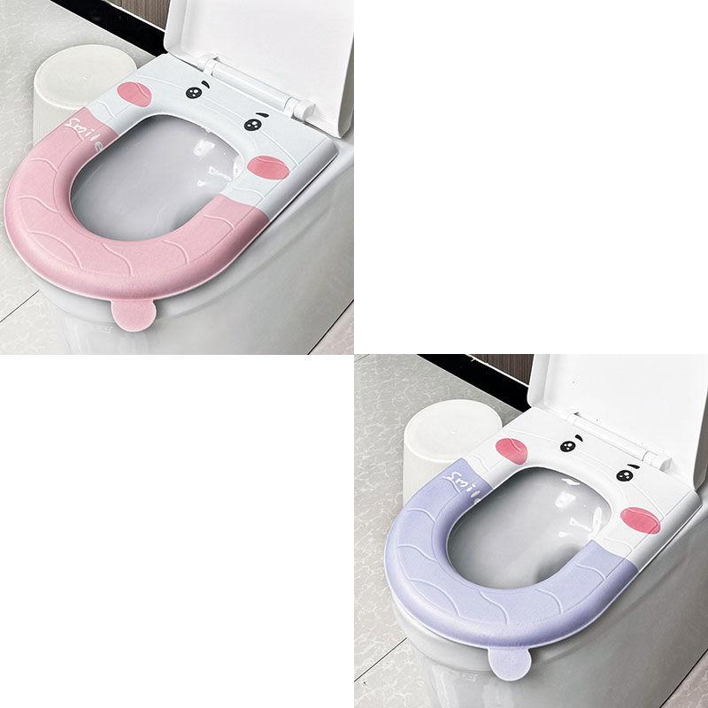 Eva Toilet Seat Waterproof All-weather Universal Silicone Foam Toilet Seat Printed Toilet Seat Bacteria Isolation Free