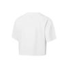 Li Ning Fitness Series Solid Color Logo Print Loose Short Sleeve T-Shirt Women Tops White ATST608-3