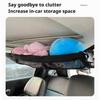 Car Roof Cargo Net with Mesh Access Panel and Mounting Hardware for Soft Item Storage In Cars SUVs and MPVs Daily Use