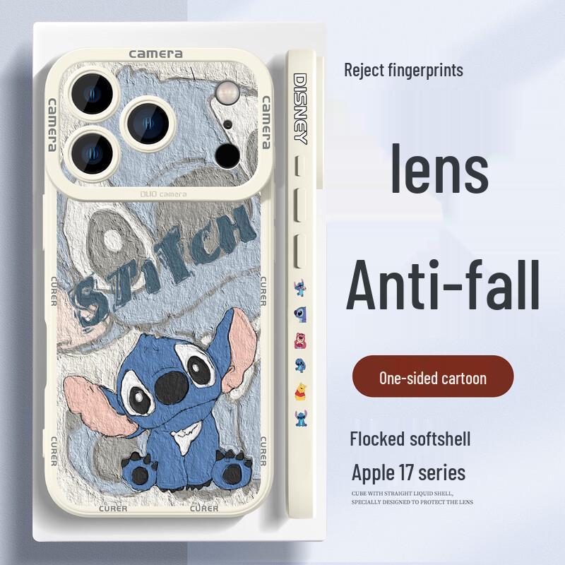 Cartoon Anti-Fall Soft Silicone iPhone Case with Full Lens Protection