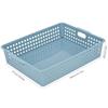 6pcs Plastic Paper Storage Trays A4 Size Classroom Desk Organizer Baskets for Teacher Student Office Room Use