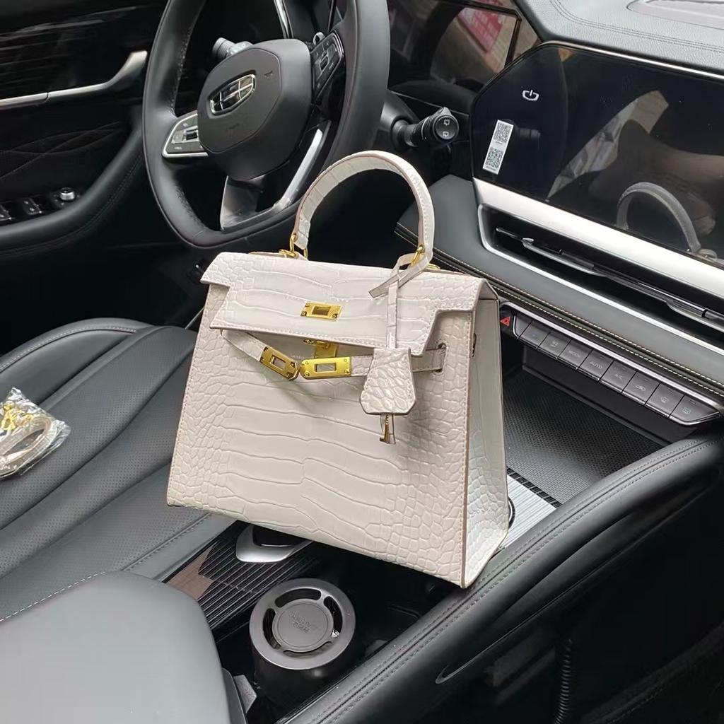 2025 Cross-border Bags Women's New Trendy Fashion Hand-held Small Square Bag Crocodile Pattern  Bag Shoulder Crossbody Bags