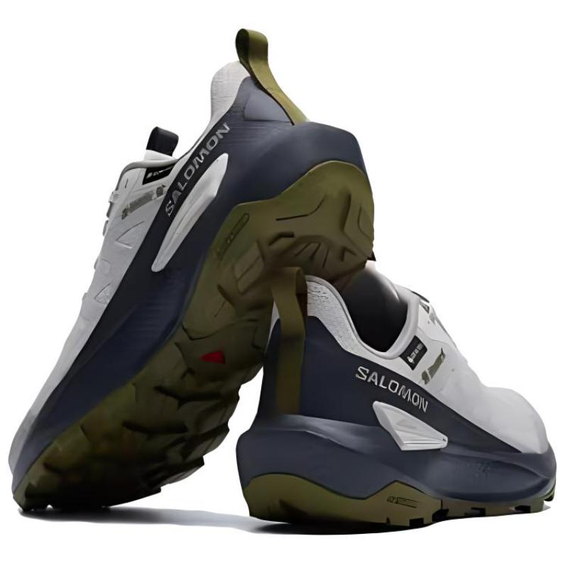 SALOMON Elixir ACTIV GTX Anti-Slip Wear-Resistant Low-Top Trekking Shoes Women's White Gray Black Sneakers 476916