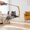 Durable Cat Play Stick Funny Toy, Toys for Indoor Cats, Interactive Scratch-resistant Toy Teaser Wand, Plush Kitten Toys, Exercise Wand
