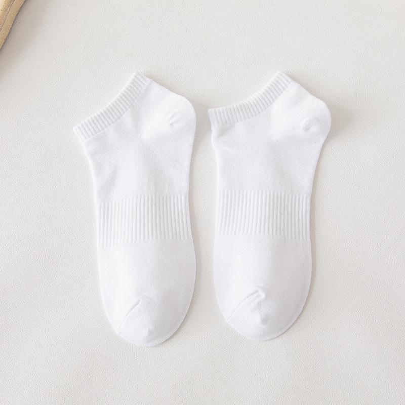 Unisex weiße Baumwollsocken - Mittellang, Lang & Kurz für Frühling, Sommer und Herbst