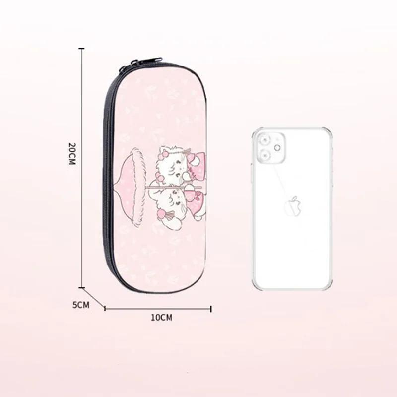 Mikko Pencil Bag Anime Pencil Cases Canvas Kawaii Stationery Box Children's Office Student School Supplies Stationary
