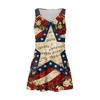 Women's Fashionable Casual Independence Day Print Dress
