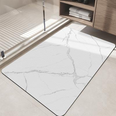 Super absorberende badkamervloermat, instapniveau badkamerdeur antislipmat, vuilafstotende diatomeeënaarde absorberende mat, groot formaat