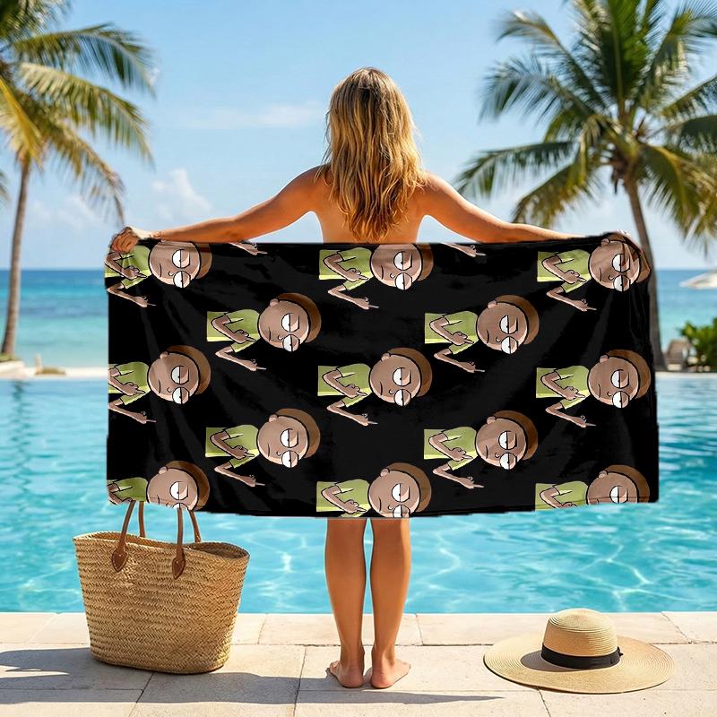 Rick Morty Fashion Beach Towel: Ideal for Summer Adventures Soft, absorbent and quick drying suitable for swimming and bathing