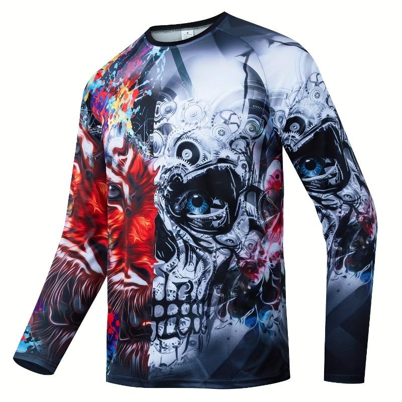 2026 Summer Downhill Suit Long Sleeved T-shirt Men's Breathable Mountain Bike Riding Suit Off-road Motorcycle