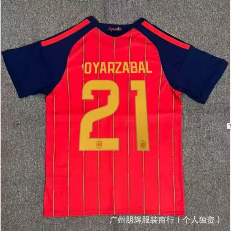 Spain National Team Home Soccer Jersey 2026 Custom Name 19 Yamal Short Sleeve Cycling Men Women