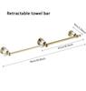 Luxury Crystal Bathroom Accessories Set Gold Polished Bath Hardware Set Wall Mounted Bathroom Products Basket Rack
