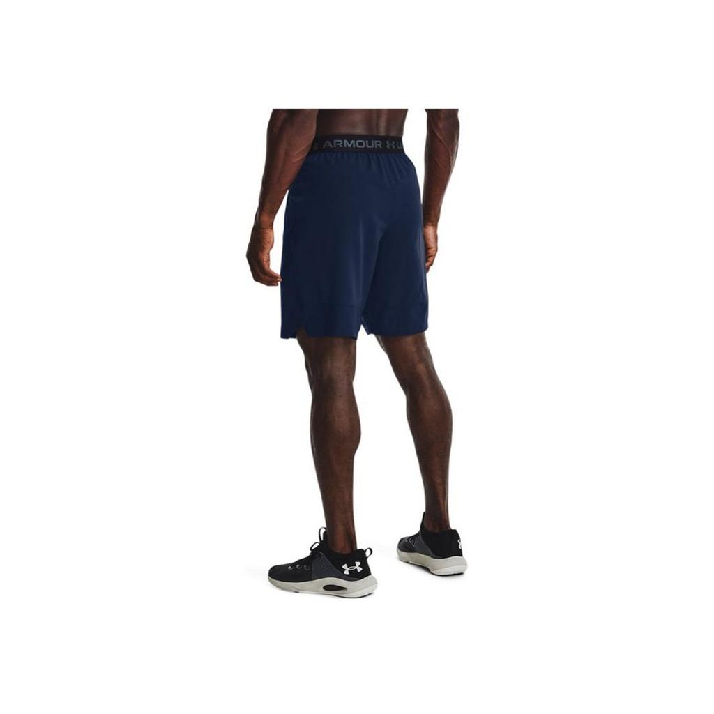 Under Armour Logo Breathable Woven Training Shorts Men Shorts Navy-Blue 1370382-408
