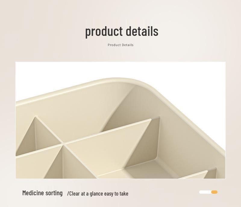 Familienpackung Tragbare Medikamentenaufbewahrungsbox - Mehrschichtig, Transparent, Erste-Hilfe-Koffer mit großer Kapazität