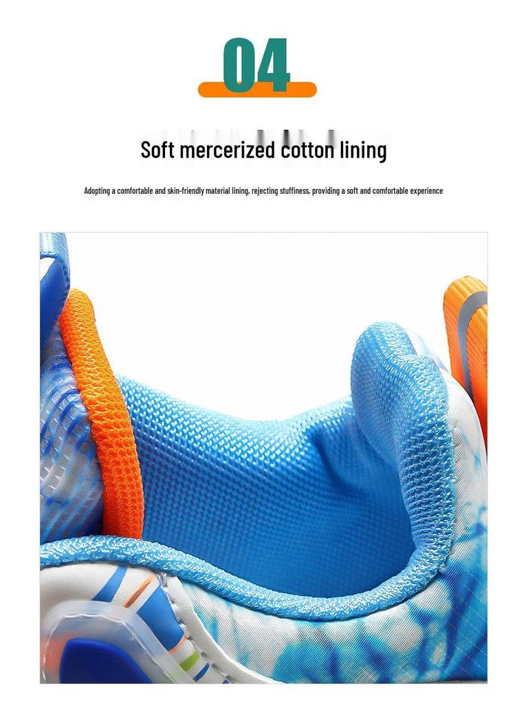 Unisex Kids' Basketball Shoes: Four Seasons, Breathable Mesh & Leather, Sound-Enhancing Friction, Velvet-Cushioned Comfort