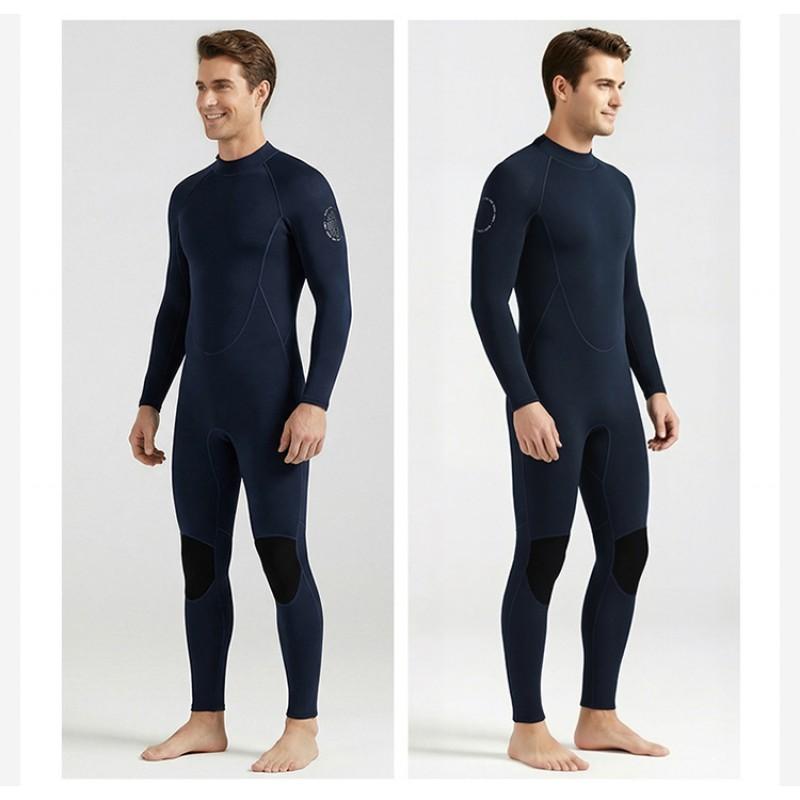 3mm Full Body Wetsuit Men Chloroprene Neoprene Diving Surfing Snorkeling Winter Swimming Thermal Protection
