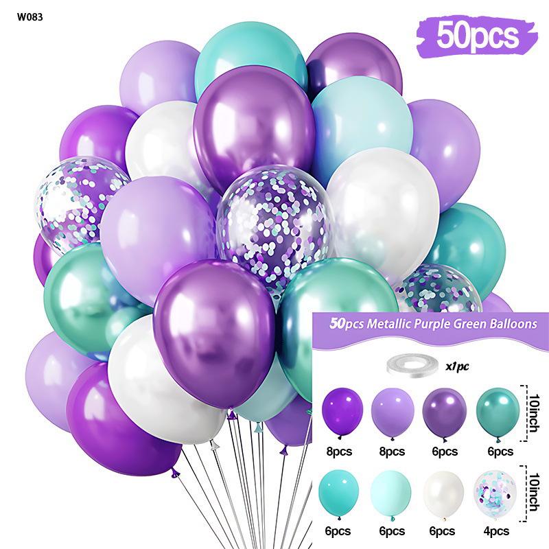 10-Zoll Latex-Ballon Festival Set: Individuell gestaltbare Ballonketten-Dekoration