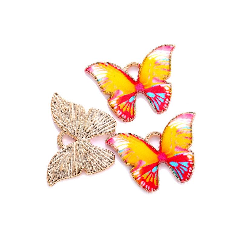 Diy Fashion Accessories Color Butterfly Accessories Alloy Drip Accessories