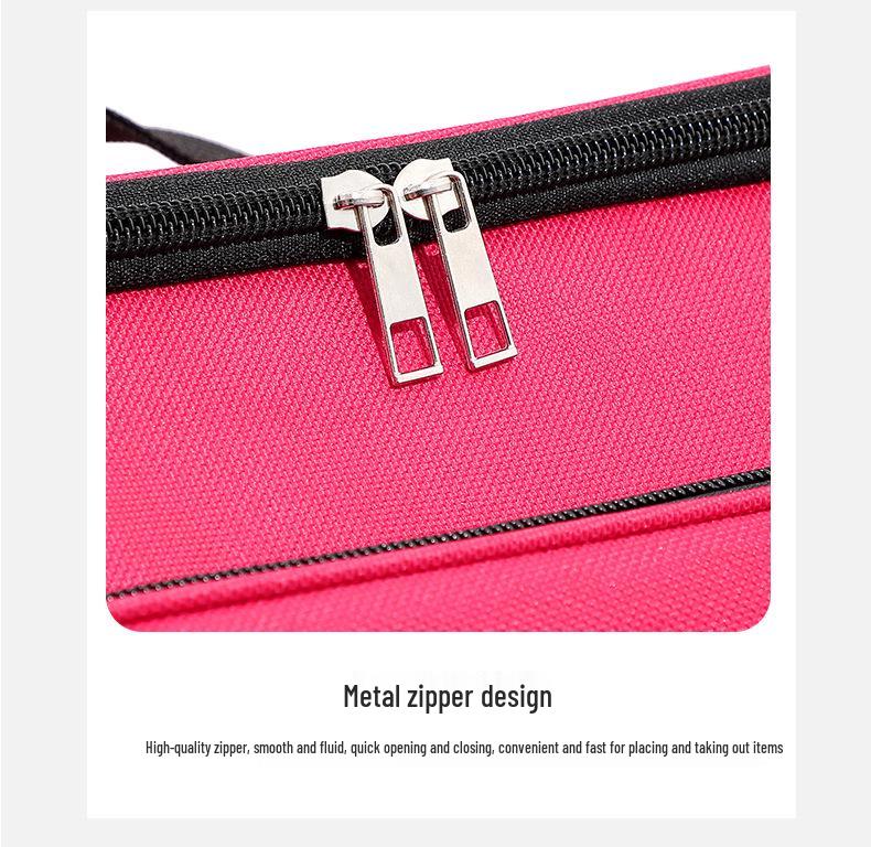 Double-Layer Insulated Lunch Bag - Handheld Crossbody for Outdoor Use