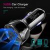 Portable 3 Port Car Charger 35W Quick Charging Adapter USB Car Socket Adapter with LED Light for Easily Night Use